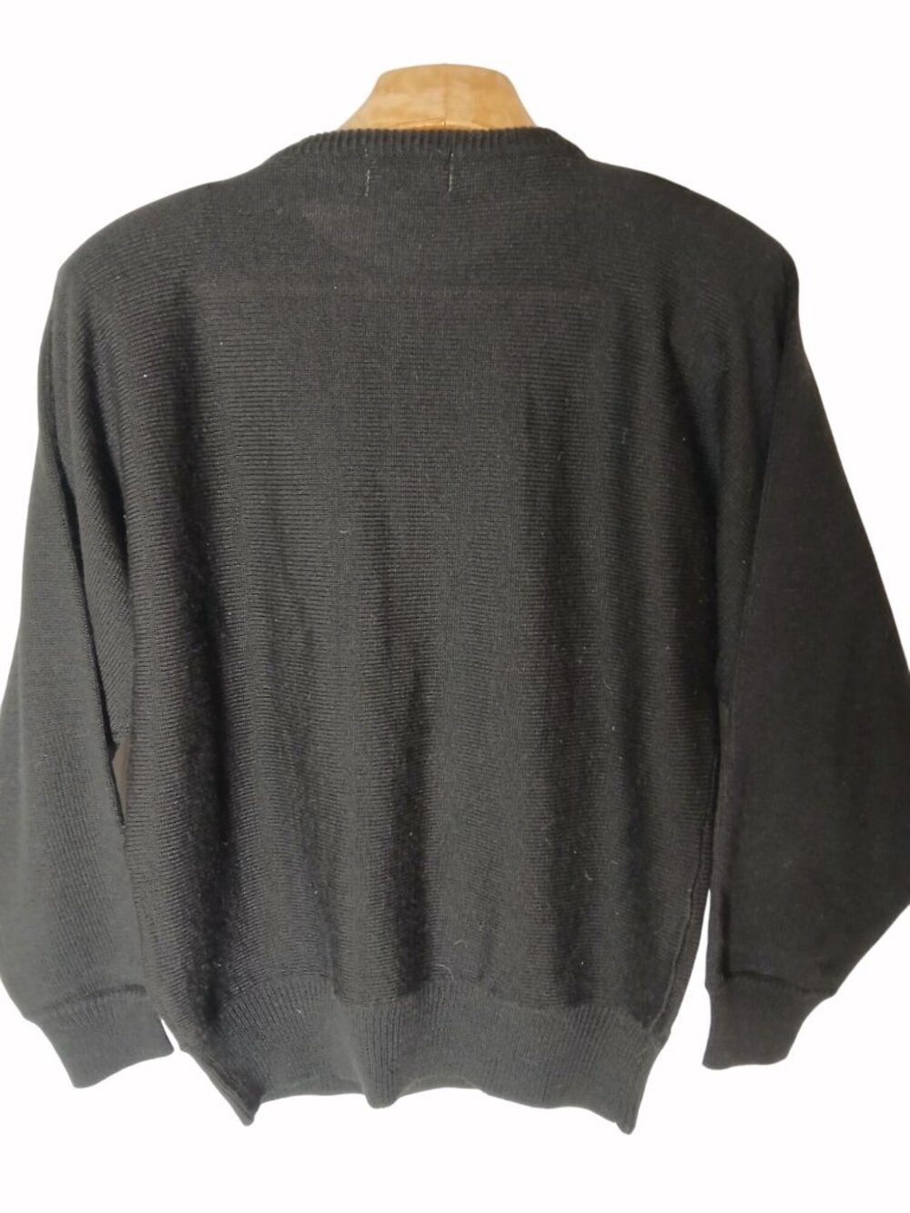 Vintage Cervelle Black Sweater Blue Sequins Beaded Size S Oversized Bedazzled - Picture 5 of 10